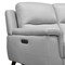 Armen Living Lizette Contemporary Sofa in Dark Brown Wood Finish and Dove Gray Genuine Leather LCLZ3DV - alternate 4